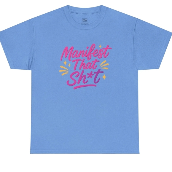 Neat Street Apparel Tops - Blue and Pink Retro Graphic Tee